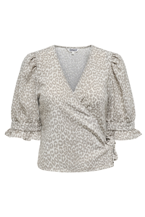 Only onlemmia life 2/4 tie wrap top pnt